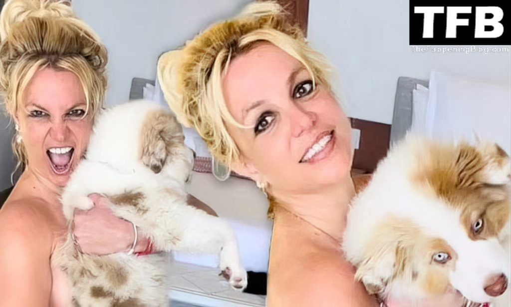 Britney Spears Poses Naked With Her Pooch (6 Photos)