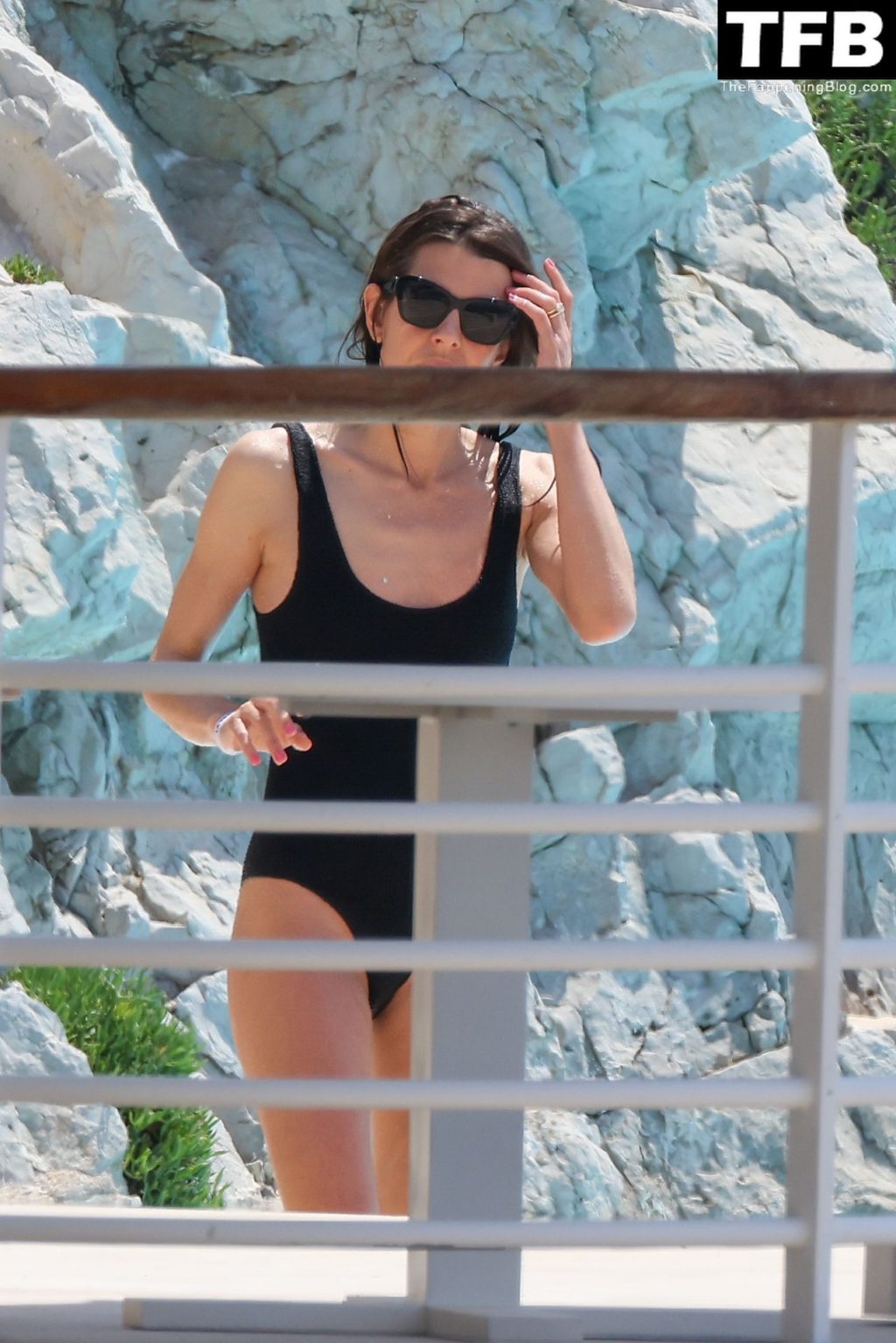 Charlotte Casiraghi is Seen in a Black Swimsuit at Eden Roc Hotel (69 Photos)
