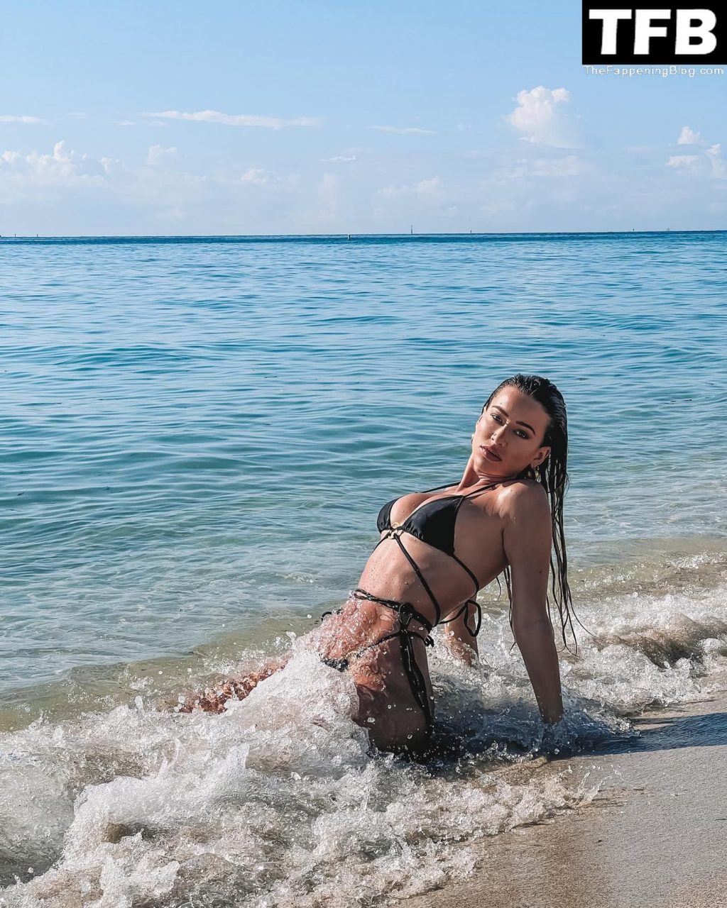 Cindy Prado Poses in a Black Bikini (11 Photos)