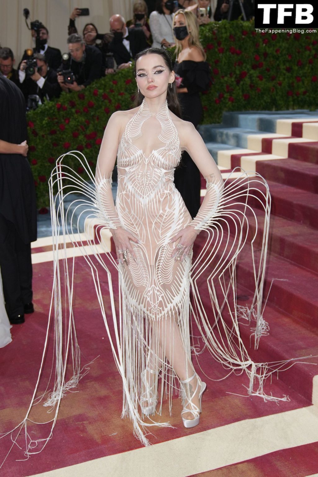 Dove Cameron Displays Her Slender Figure at The 2022 Met Gala in NYC (52 Photos)