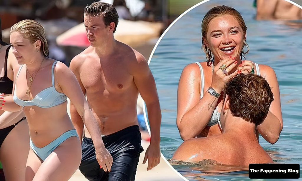 Florence Pugh & Will Poulter Enjoy a Flirty Beach Day in Ibiza (14 Photos)