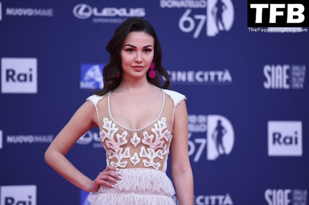 Francesca Tizzano Flaunts Her Sexy Breasts During the 67th Edition of the David di Donatello in Rome (50 Photos)