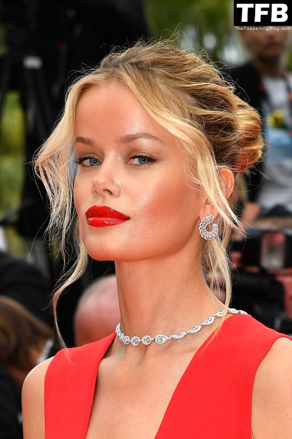 Frida Aasen Looks Stunning in a Red Dress at the 75th Annual Cannes Film Festival (153 Photos)