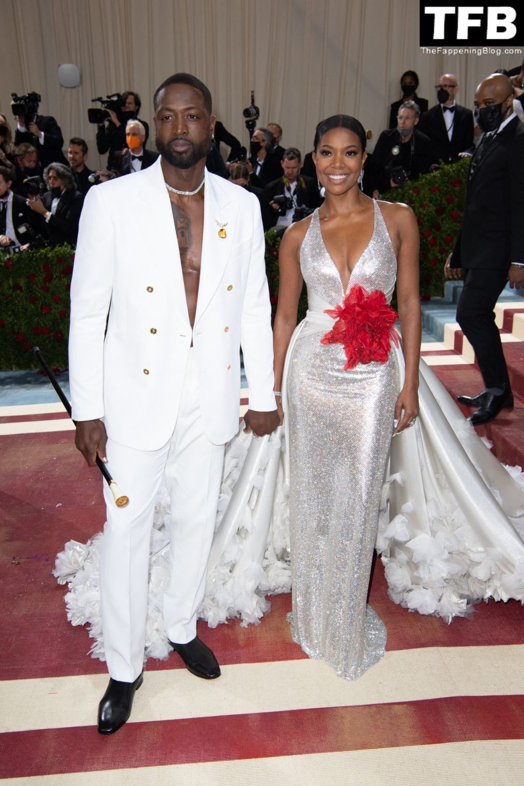 Gabrielle Union Shows Off Her Cleavage at The 2022 Met Gala in NYC (44 Photos)