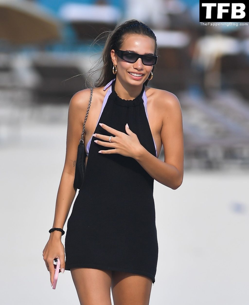 Leggy Hana Cross Hits the Beach in Miami Beach (26 Photos)