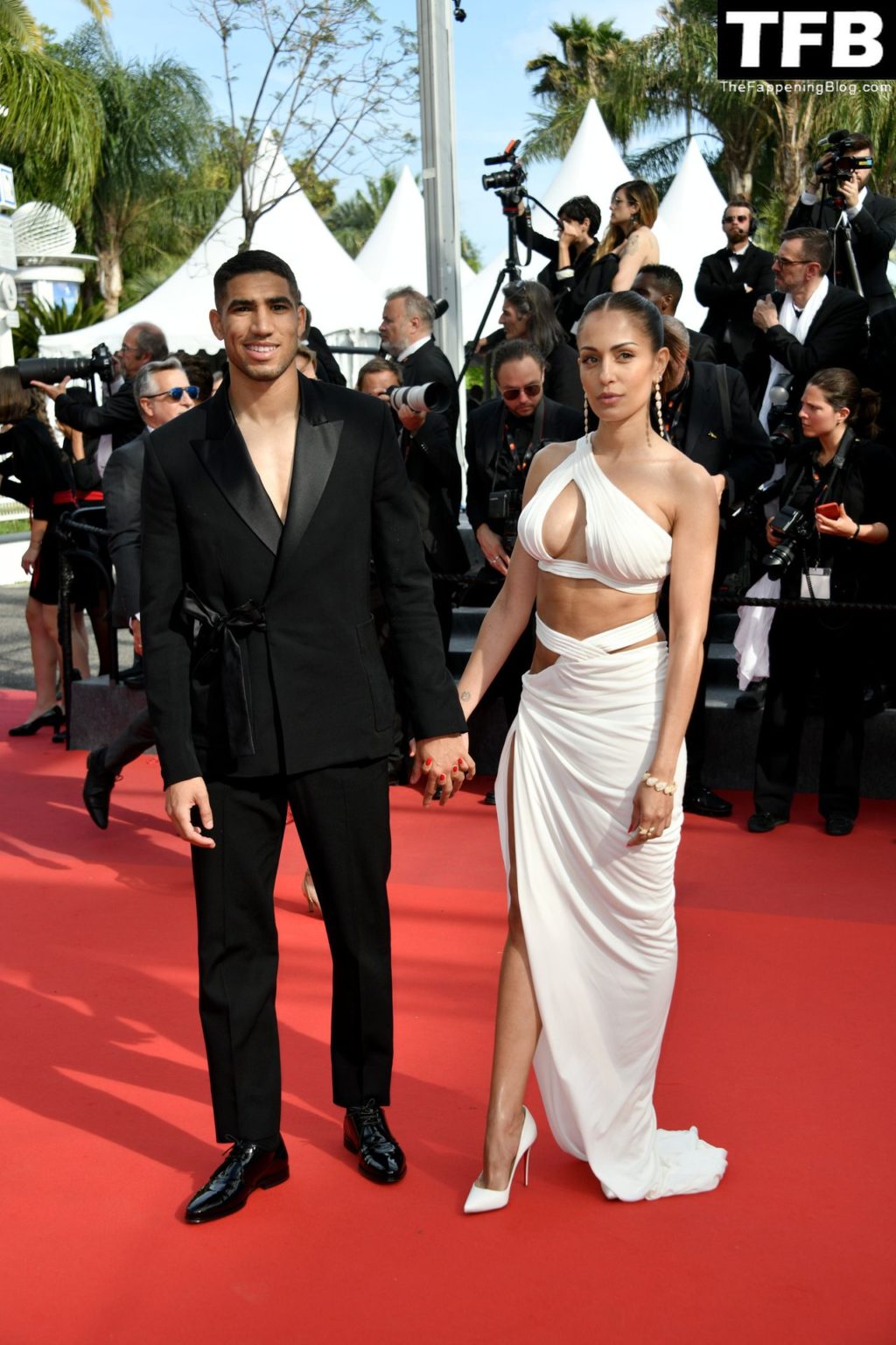 Hiba Abouk Shows Off Her Sexy Tits at the 75th Annual Cannes Film Festival (22 Photos)