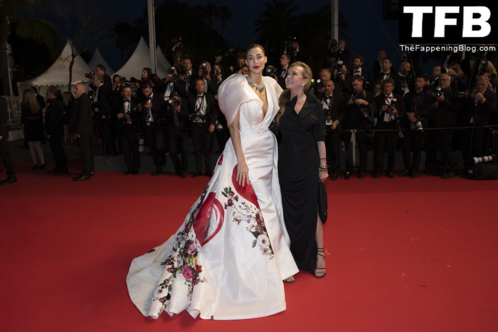 Jessica Michel Poses Braless on the Red Carpet at the 75th Annual Cannes Film Festival (80 Photos)