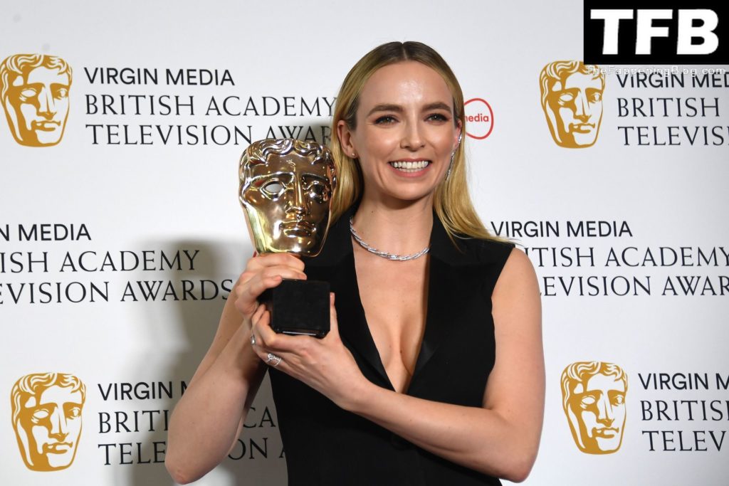 Jodie Comer Displays Her Cleavage at the Virgin Media British Academy Television Awards (93 Photos)