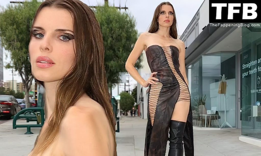 Julia Fox Flaunts Her Sexy Tits in a Racy Open Dress (7 Photos)