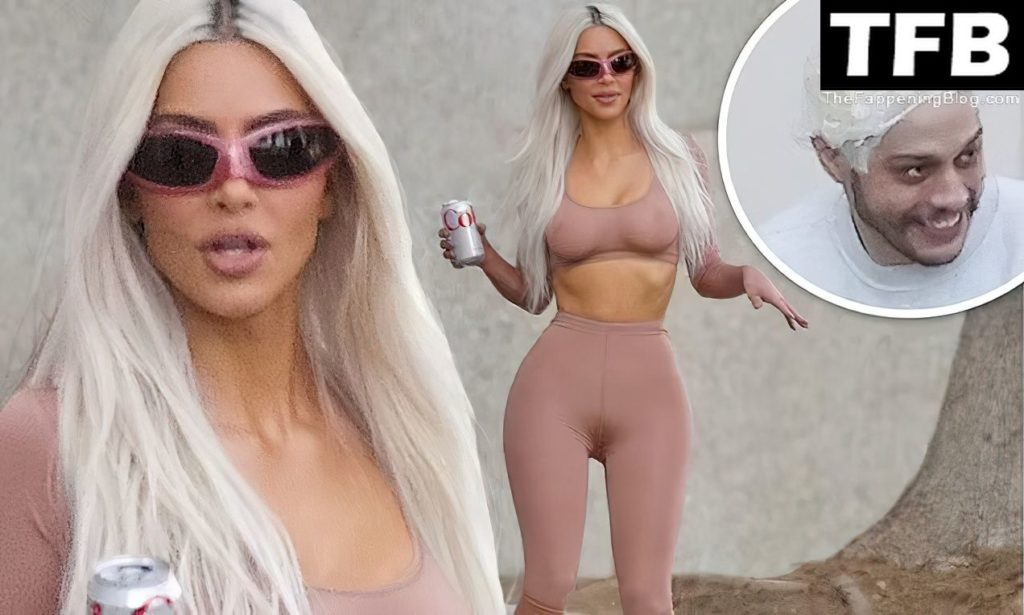 Kim Kardashian Gets Risque in a Sheer SKIMS Cropped Top and Leggings in Calabasas (48 Photos)