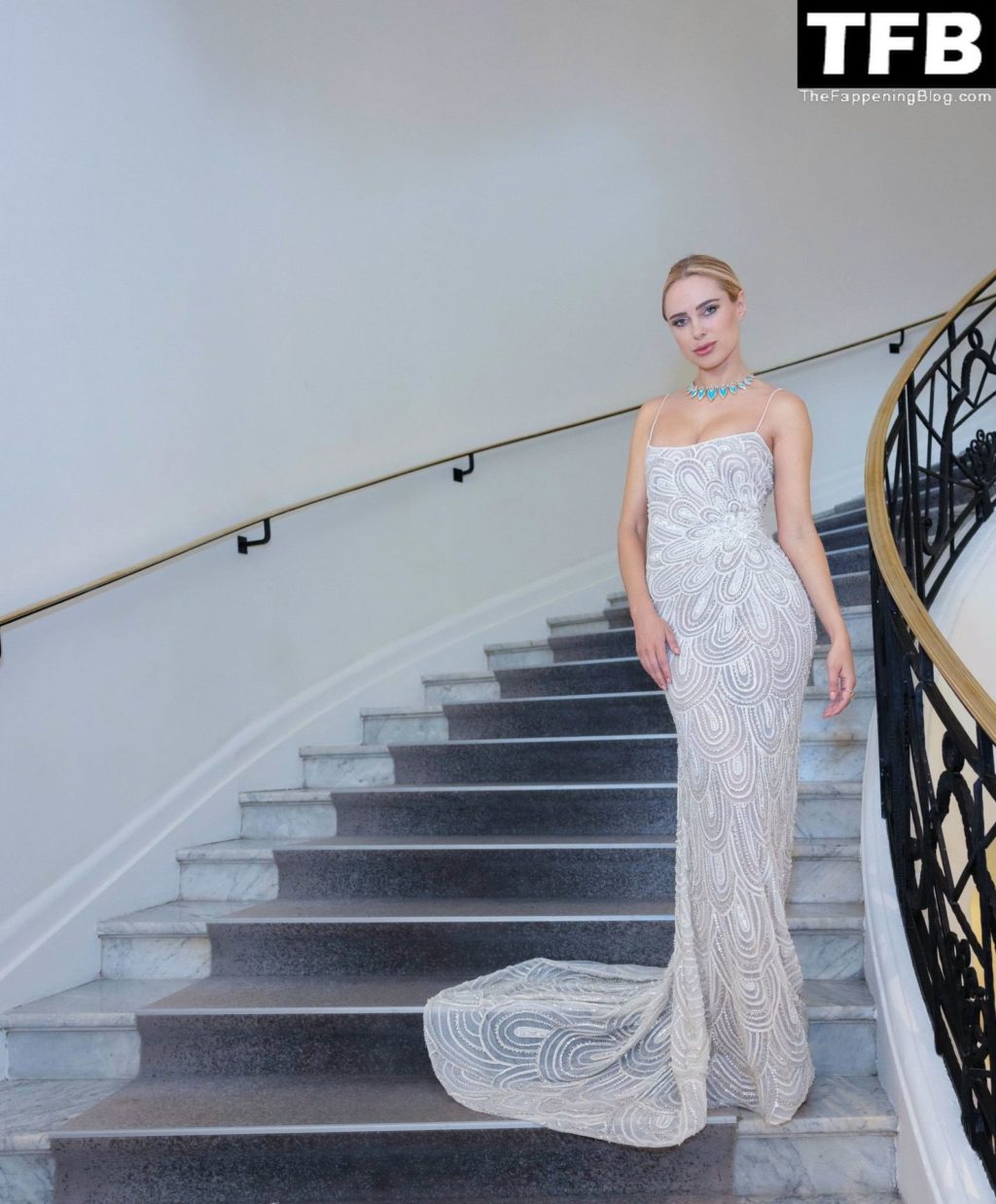 Kimberley Garner Poses in a See-Through Dress at the 75th Annual Cannes Film Festival (38 Photos)