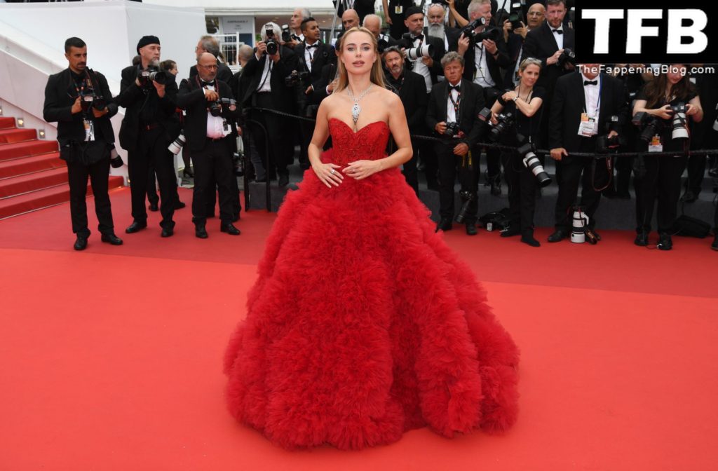 Kimberley Garner Looks Hot in a Red Dress at the 75th Annual Cannes Film Festival (133 Photos)