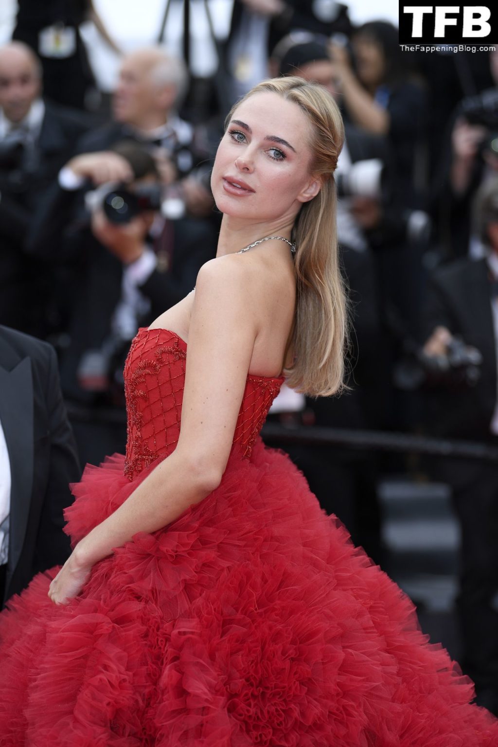 Kimberley Garner Looks Hot in a Red Dress at the 75th Annual Cannes Film Festival (133 Photos)