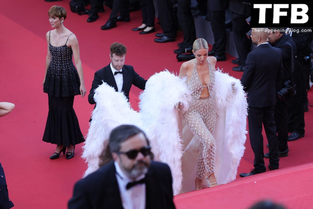 Leonie Hanne Poses in a See-Through Dress at the 75th Annual Cannes Film Festival (47 Photos)