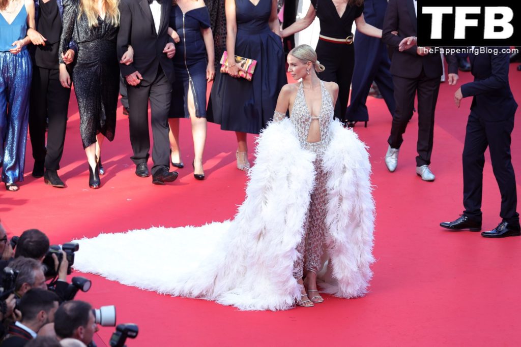 Leonie Hanne Poses in a See-Through Dress at the 75th Annual Cannes Film Festival (47 Photos)