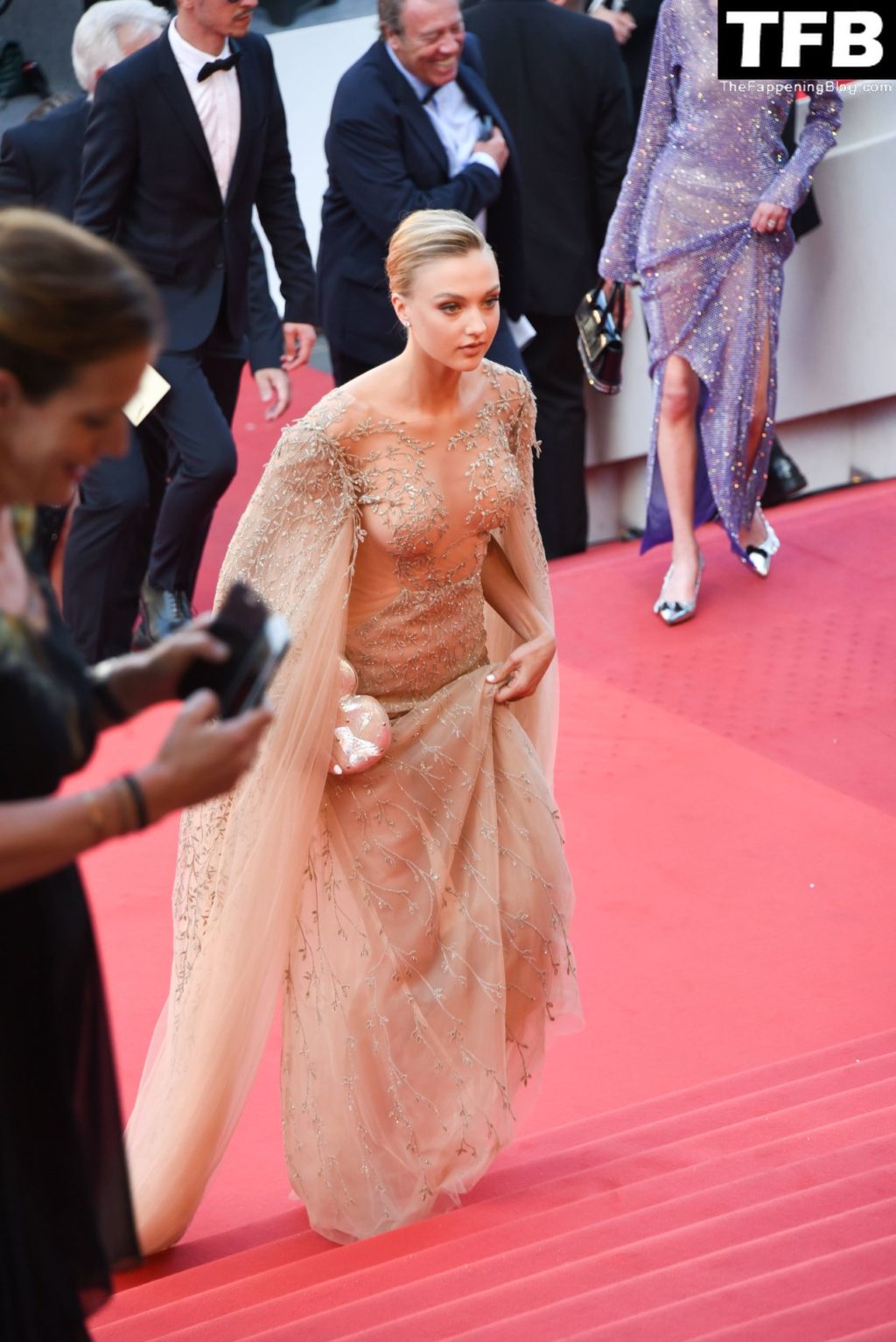 Lilly Krug Poses in a See-Through Dress at the 75th Annual Cannes Film Festival (48 Photos)