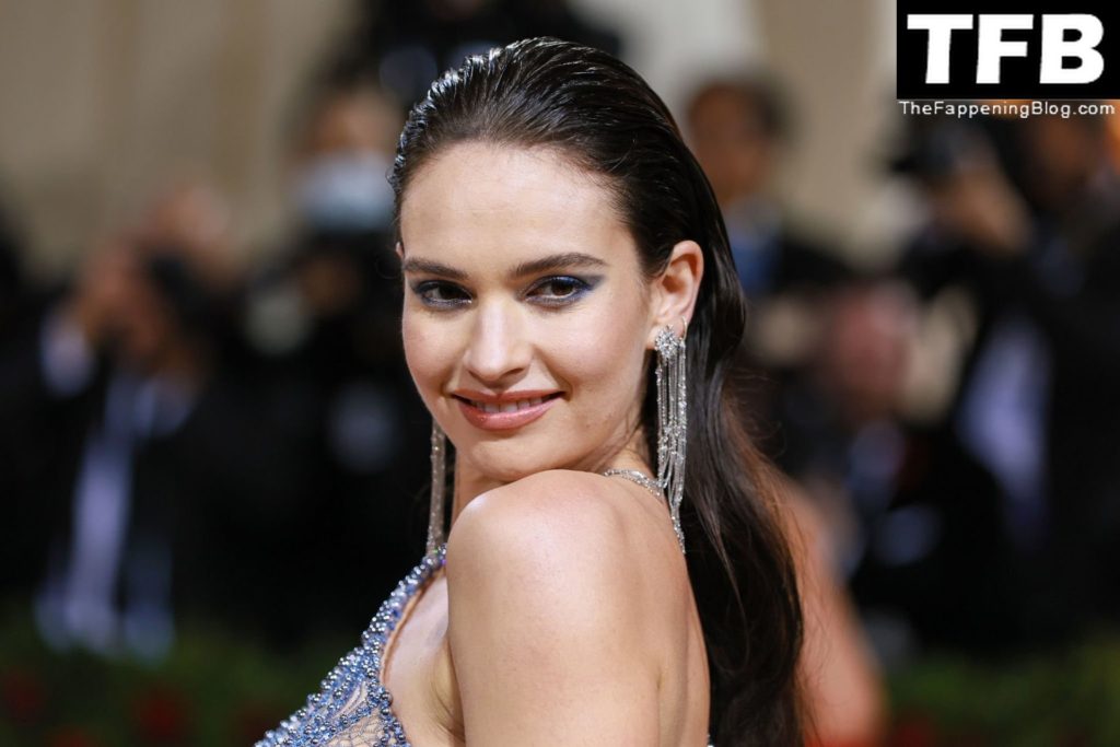 Lily James Showcases Her Sexy Figure at The 2022 Met Gala in NYC (69 Photos)