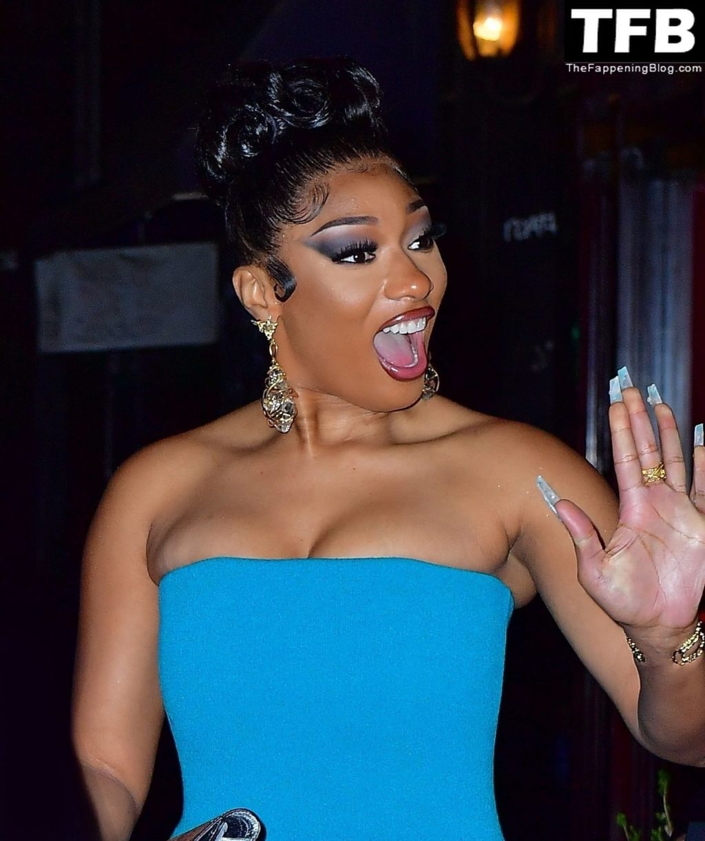 Leggy Megan Thee Stallion Has Dinner at Carbone in NYC (34 Photos)