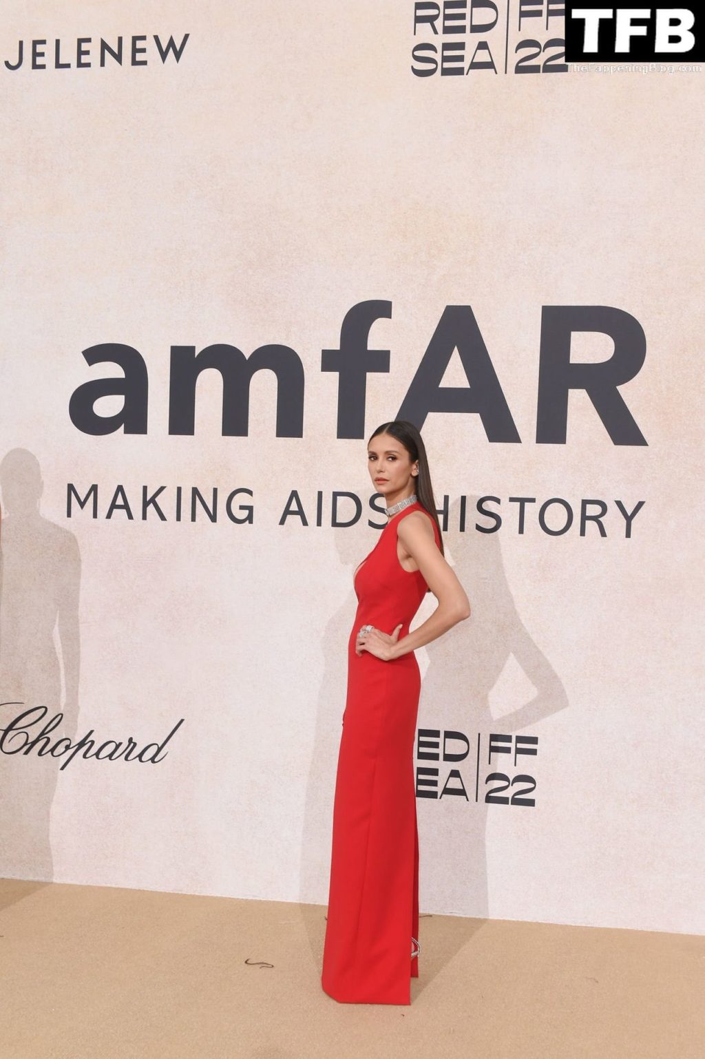 Nina Dobrev Looks Hot in Red at the amfAR Gala Cannes 2022 (75 Photos)