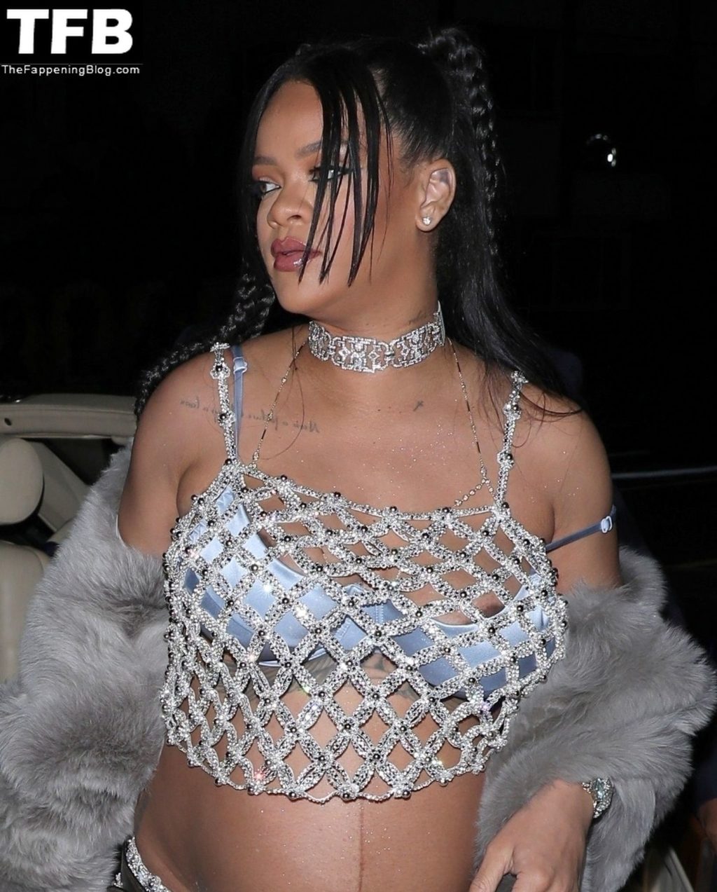 Rihanna Flashes Her Areolas as She Celebrates Her First Mother’s Day with ASAP Rocky at Giorgio Baldi (60 Photos)