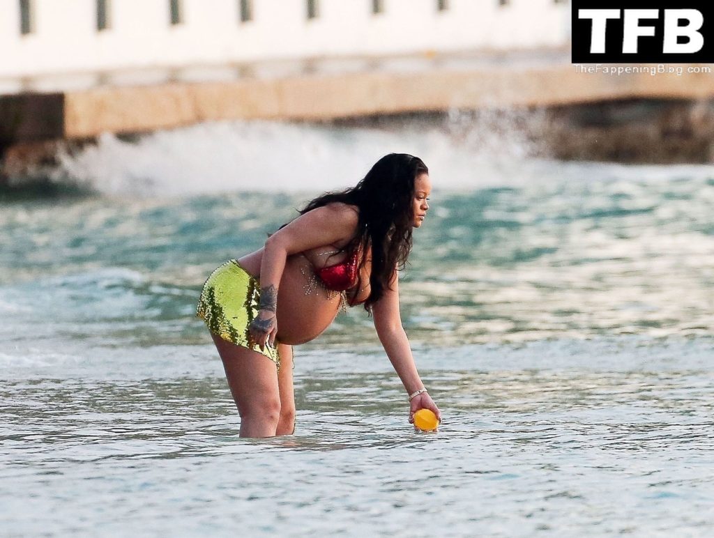 Rihanna Enjoys a Day on the Beach in Barbados (48 New Photos)