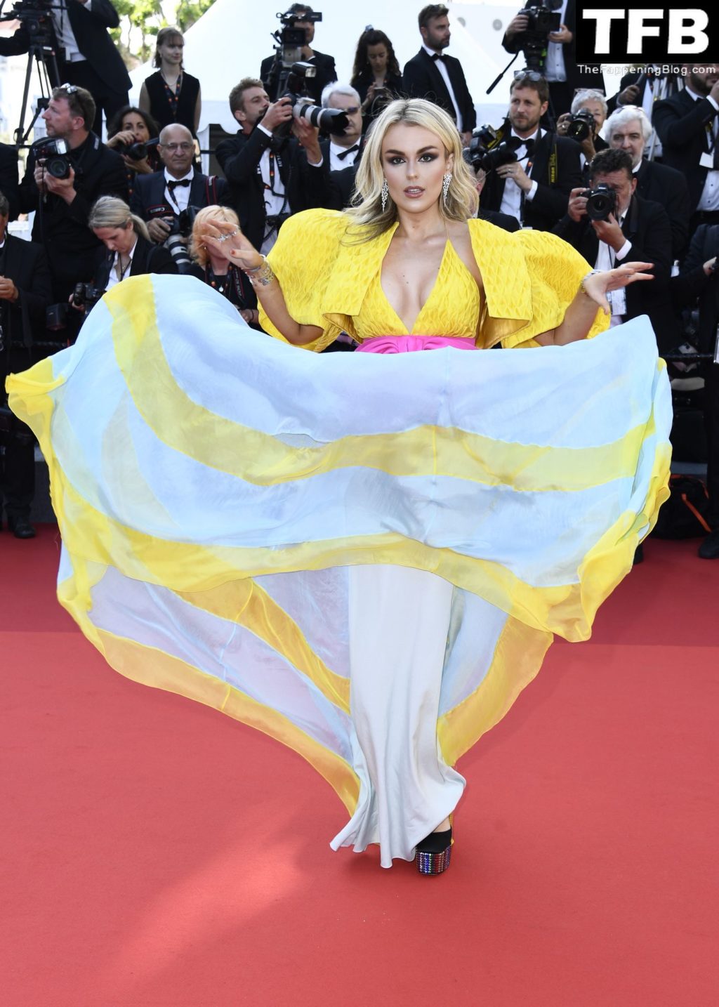 Tallia Storm Attends the Opening Ceremony Red Carpet for the 75th Annual Cannes Film Festival (38 Photos)