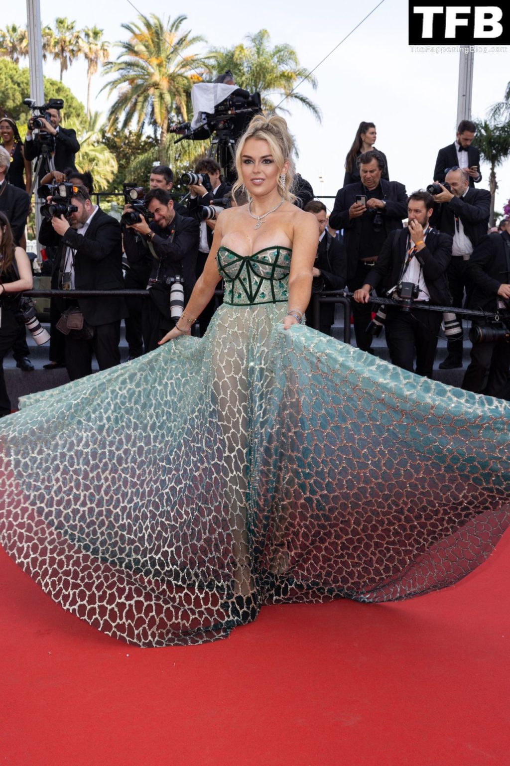 Tallia Storm Shows Off Her Sexy Tits at the 75th Annual Cannes Film Festival (32 Photos)