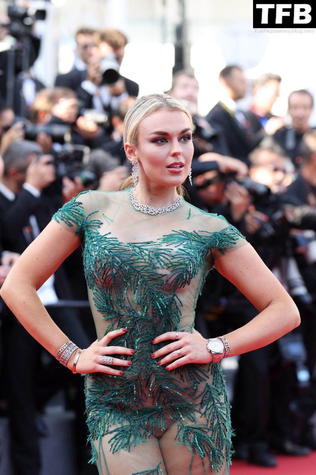 Tallia Storm Looks Hot in a See-Through Dress at the Screening of “Armageddon Time” During the 75th Annual Cannes Film Festival (86 Photos)