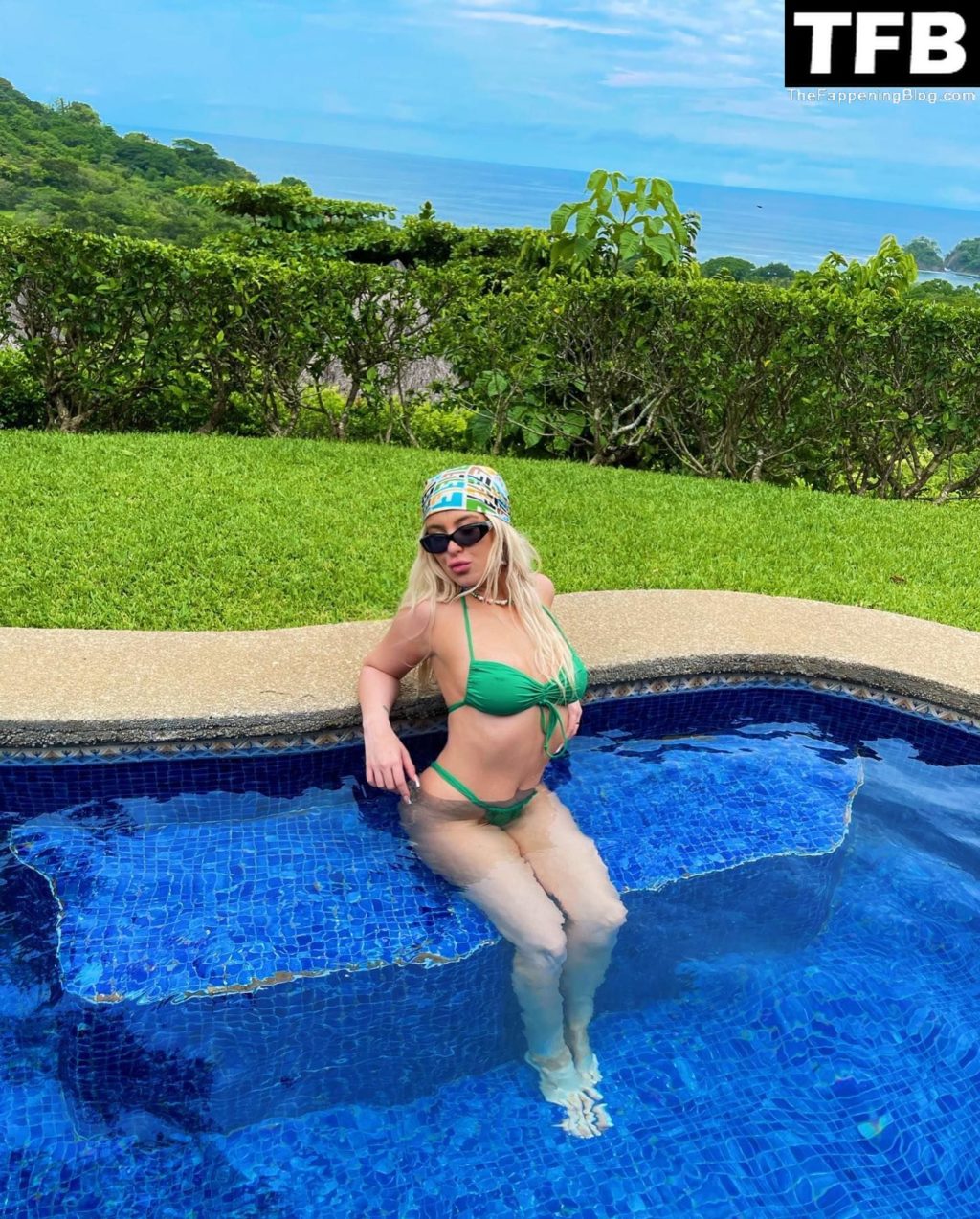 Tana Mongeau Poses in a Green Bikini (7 Photos)