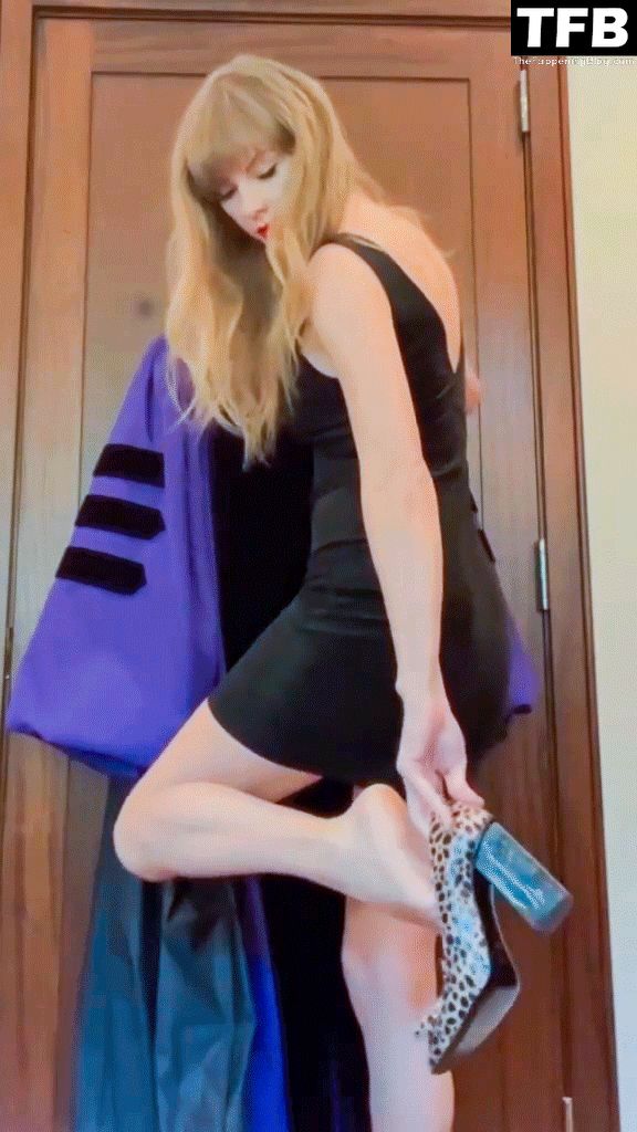 Taylor Swift Displays Her Sexy Foot (3 Pics + Video)
