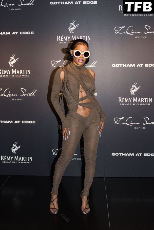Teyana Taylor Flashes Her Nude Boobs As She Arrives At The Met Gala Boom Boom Room Afterparty 8 