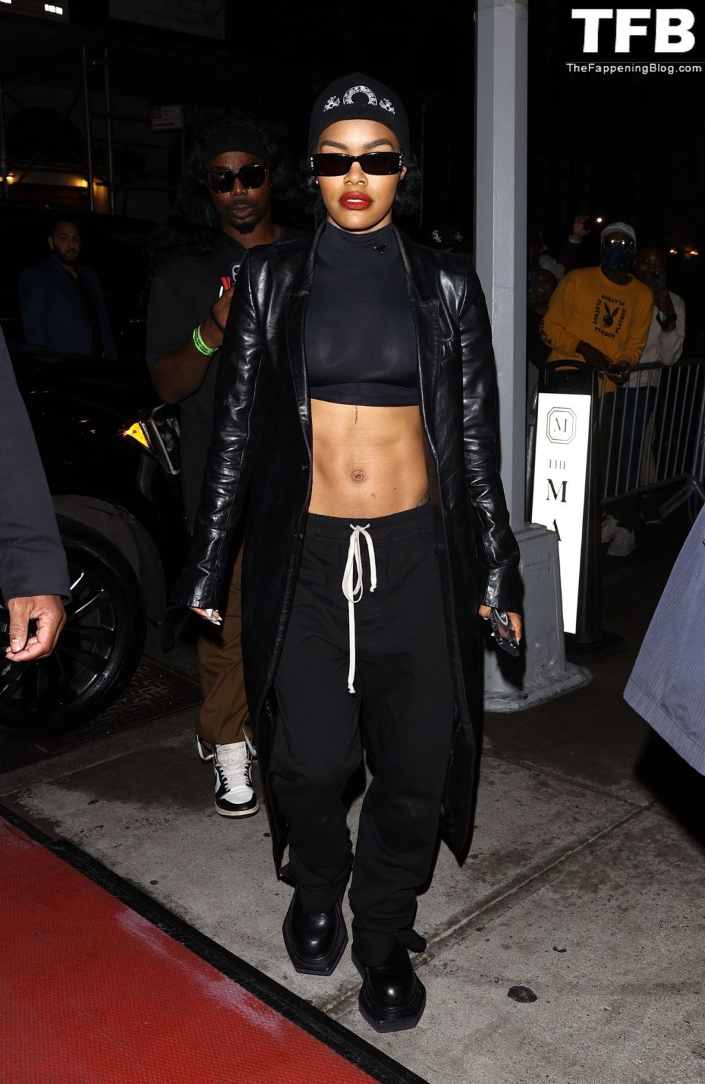 Teyana Taylor Shows Off Her Tits &amp; 6 Pack as She Arrives at Her Hotel in NYC (17 Photos)