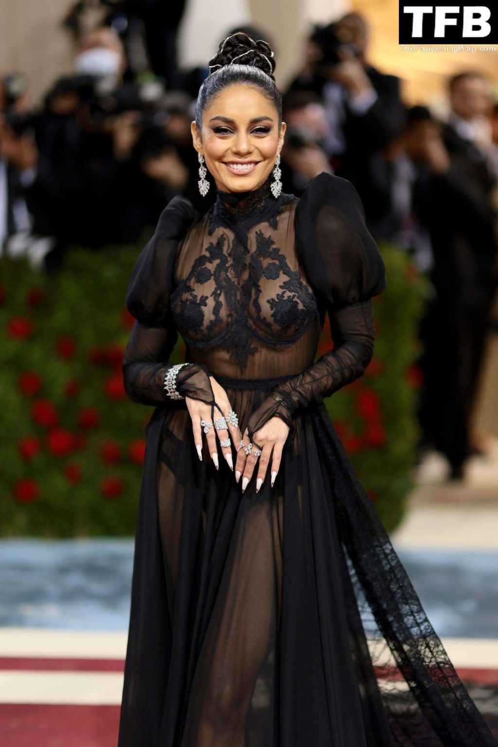 Vanessa Hudgens Looks Stunning in a See-Through Dress at The 2022 Met Gala in NYC (99 Photos)