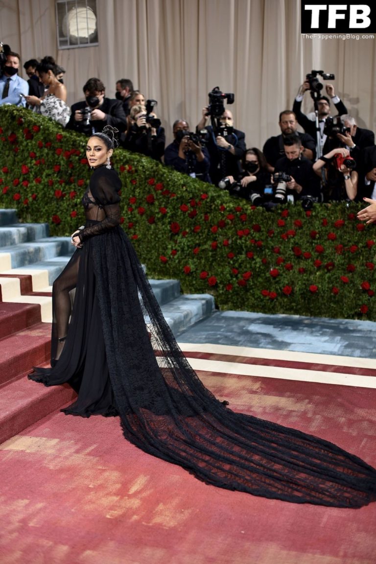 Vanessa Hudgens Looks Stunning In A See Through Dress At The 2022 Met