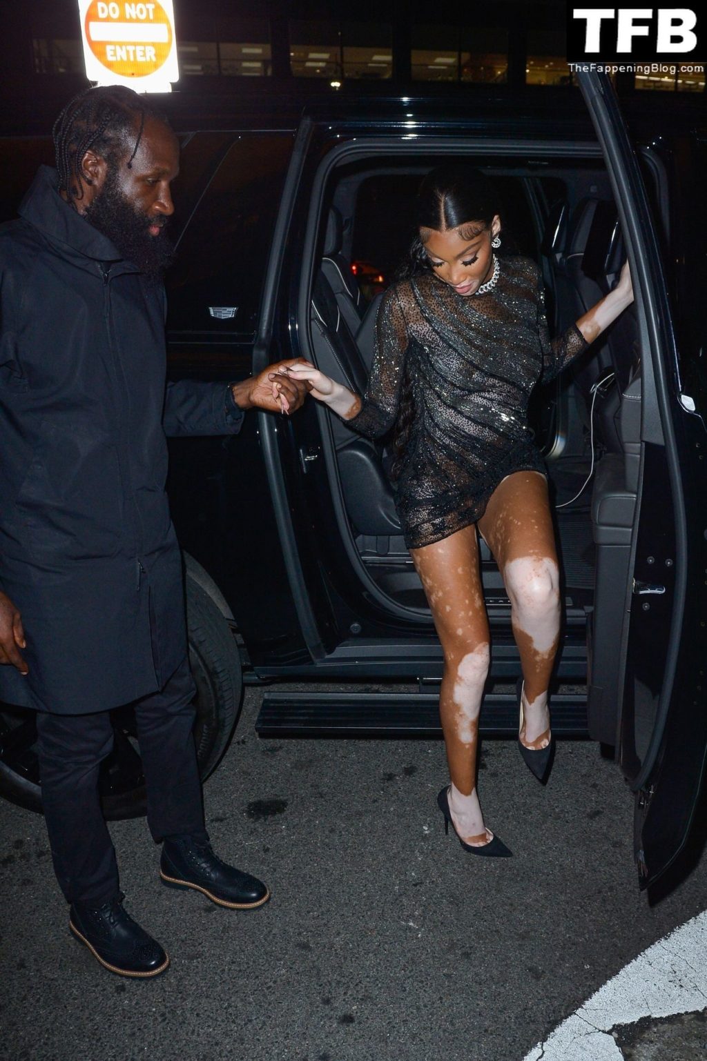 Winnie Harlow Flashes Her Tits &amp; Underwear as She Arrives at Casa Cipriani for Met Gala After-Party (42 Photos)
