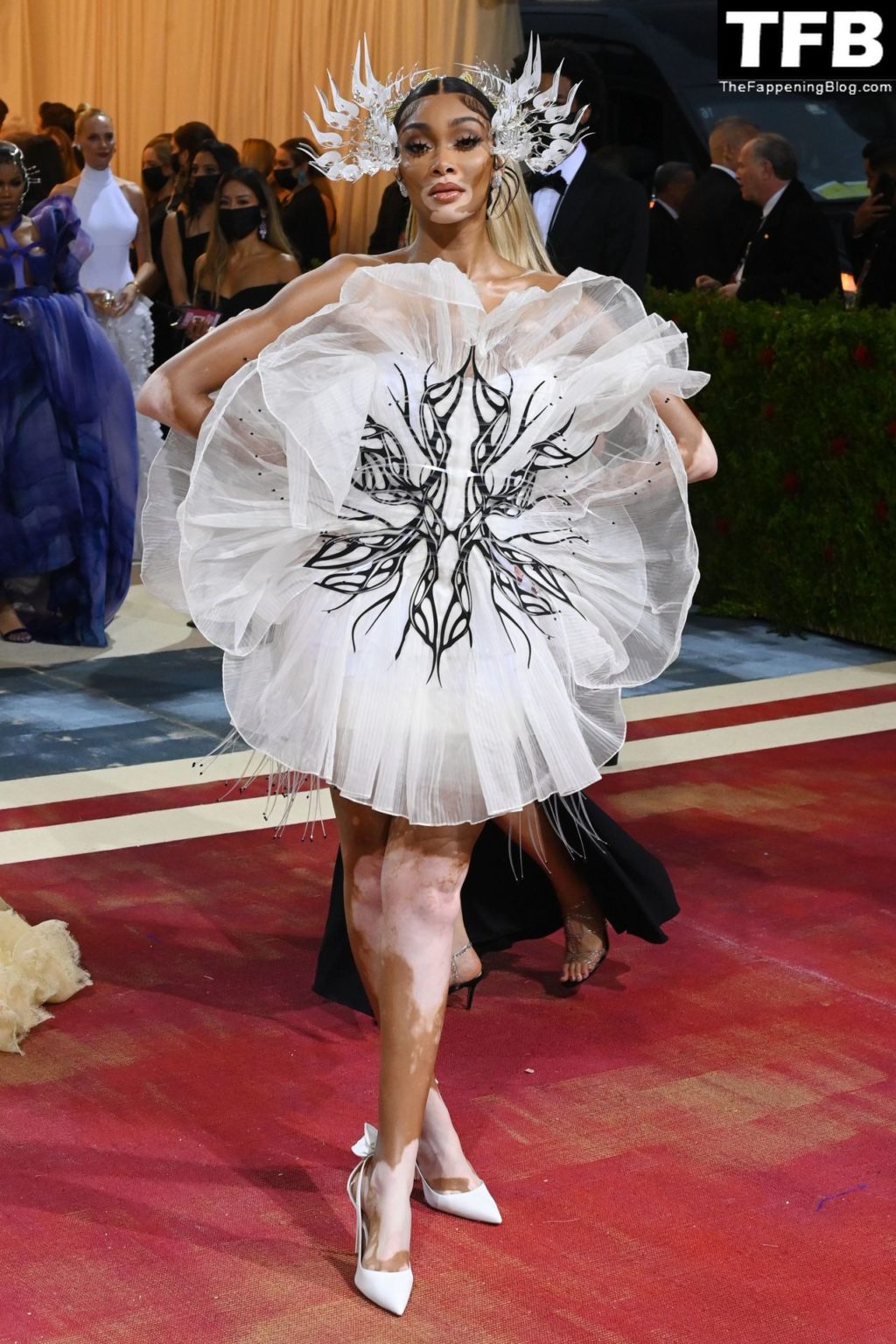 Winnie Harlow Flaunts Her Slender Legs at The 2022 Met Gala in NYC (80 Photos)
