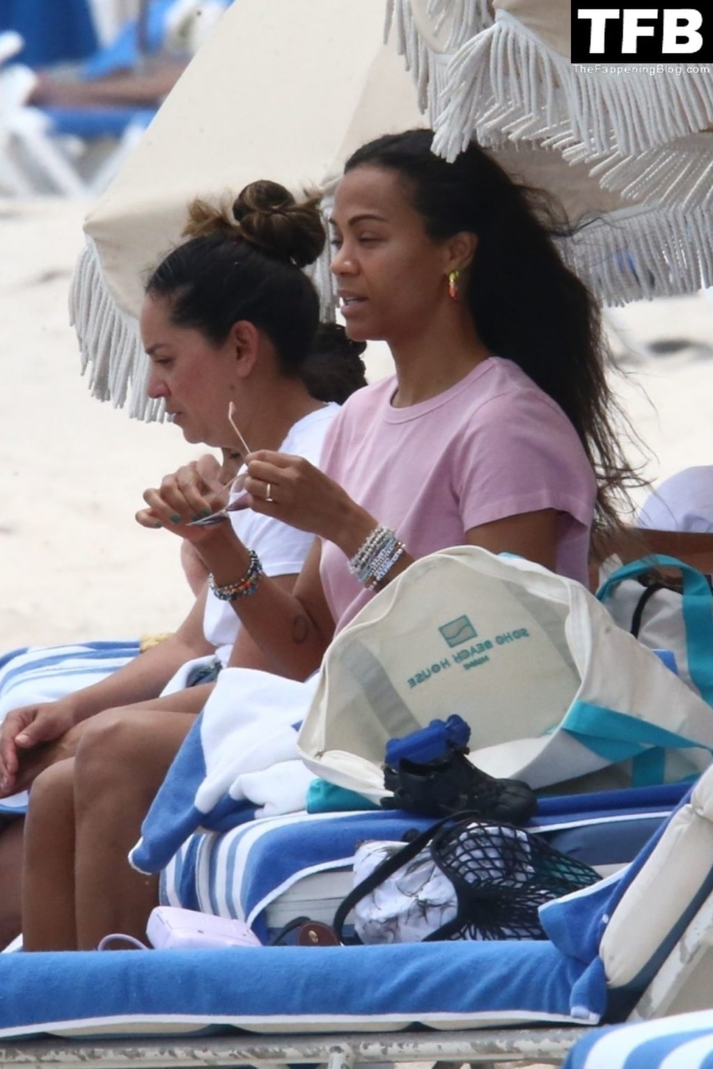 Zoe Saldana Enjoys a Day at the Beach With Her Family (79 Photos)