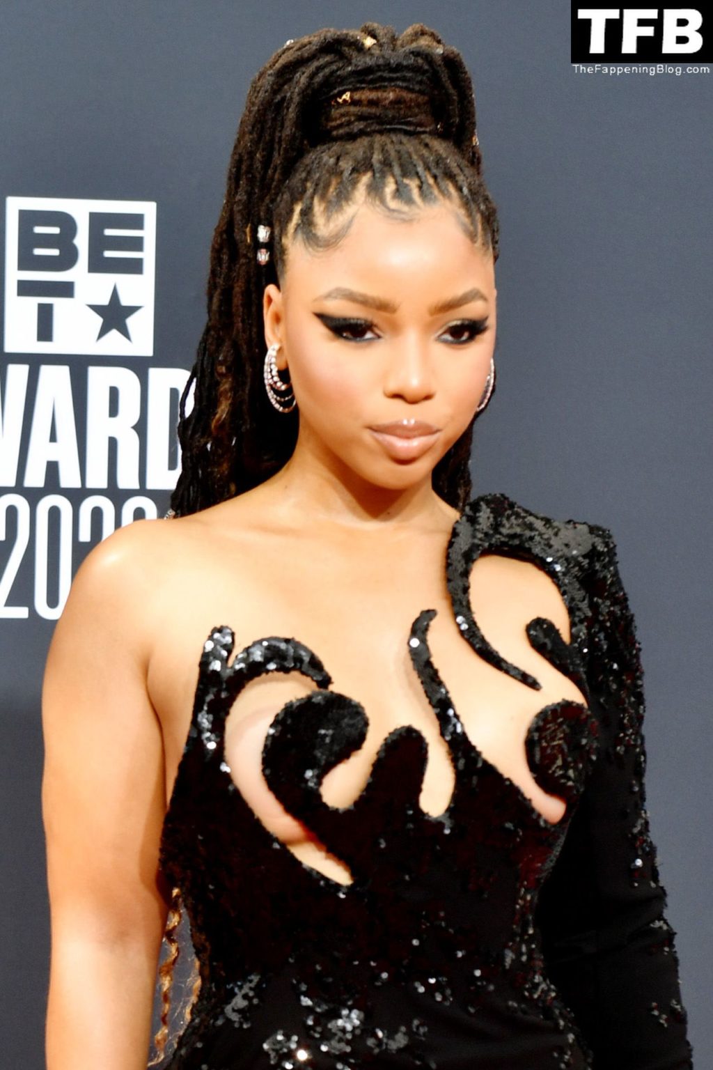 Chloe Bailey Flaunts Her Big Sexy Breasts at the 2022 BET Awards in LA (56 Photos)