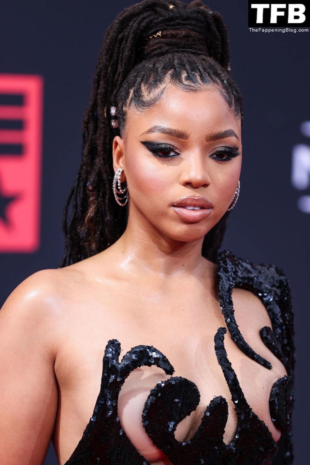 Chloe Bailey Flaunts Her Big Sexy Breasts at the 2022 BET Awards in LA (56 Photos)