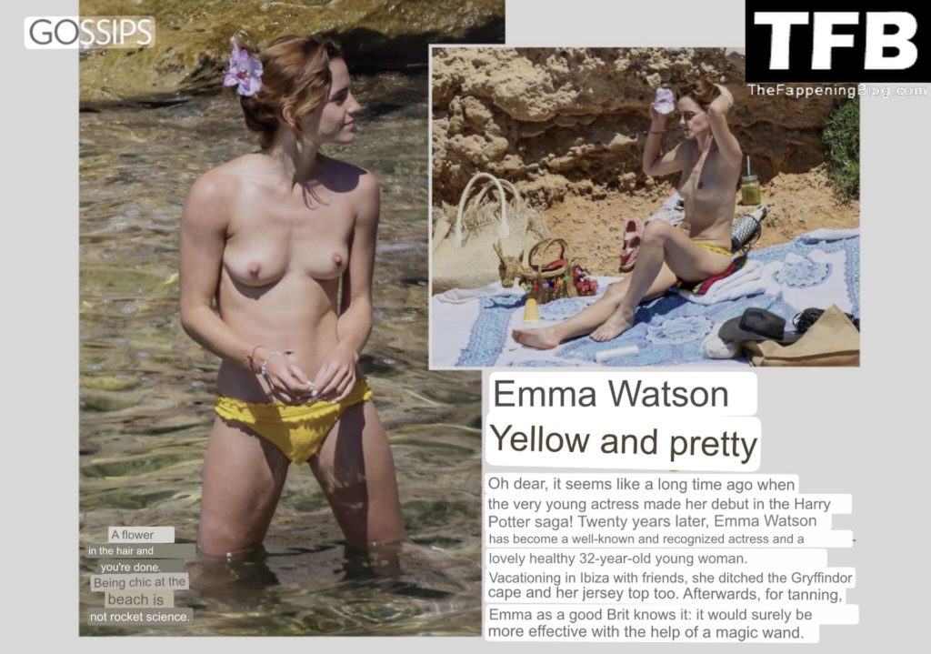 Emma Watson Shows Off Her Nude Breasts (6 Leaked Photos)