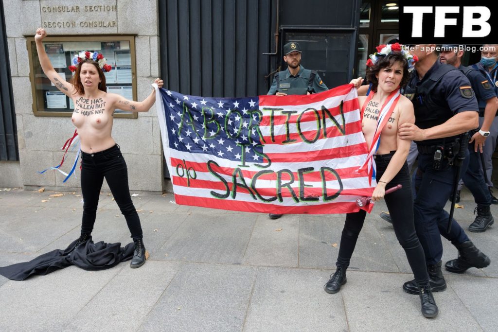 Femen Takes Action to Mark the Repeal of the Law Eliminating Abortion Rights in the U.S. (15 Photos)
