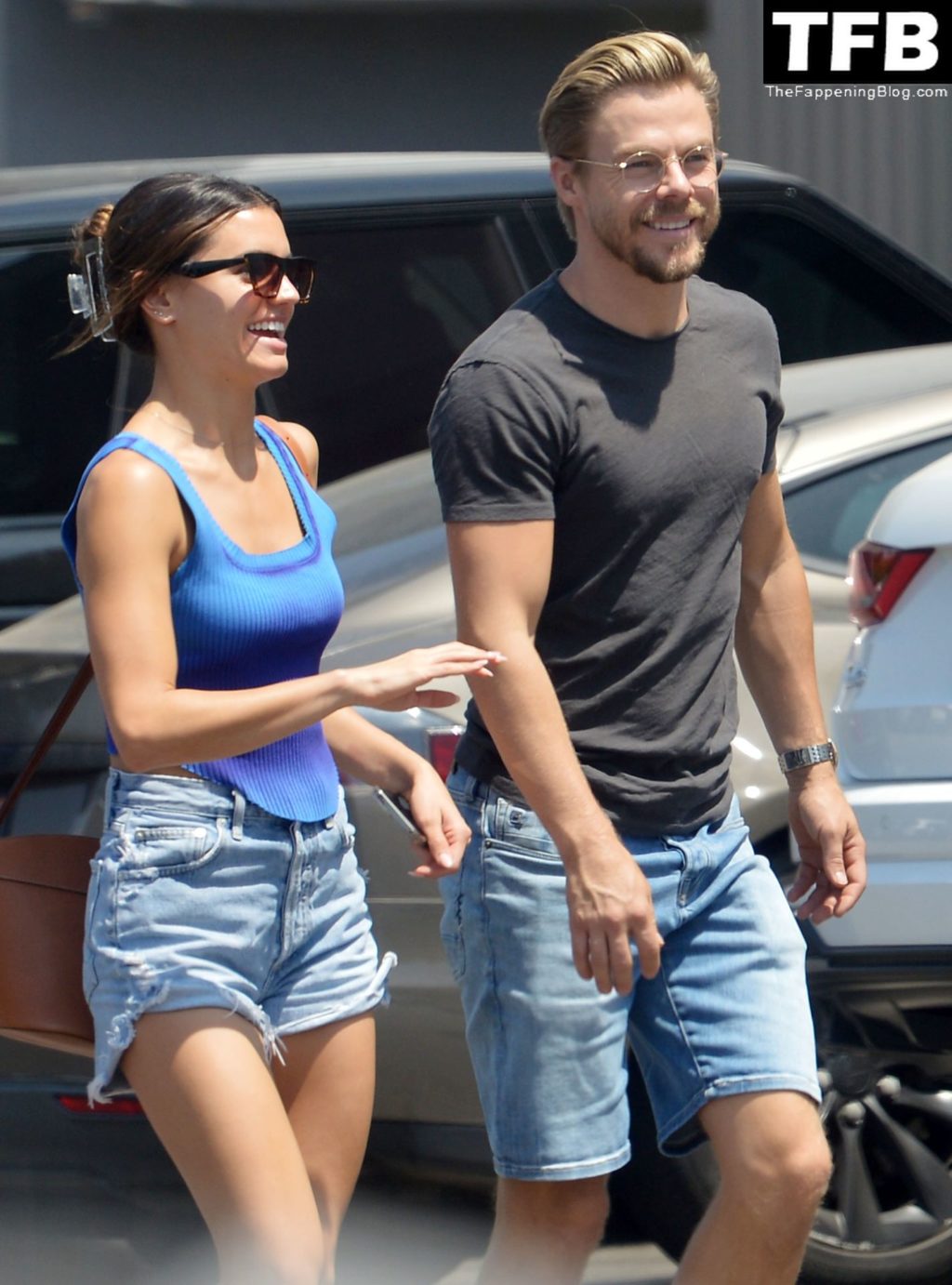 Hayley Erbert &amp; Derek Hough are All Smiles Showing Off Haley’s Engagement Ring in LA (17 Photos)