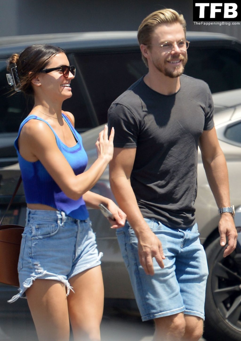 Hayley Erbert &amp; Derek Hough are All Smiles Showing Off Haley’s Engagement Ring in LA (17 Photos)