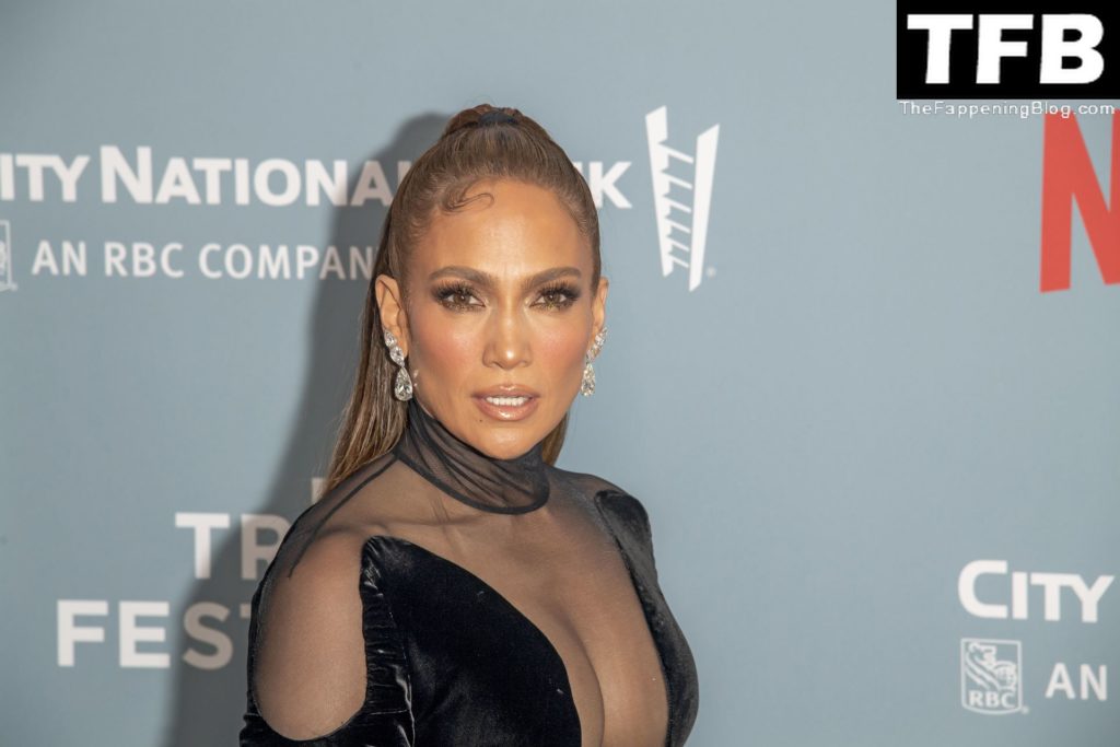 Jennifer Lopez Flaunts Her Sexy Tits at the “Halftime” Premiere in NYC (82 Photos)