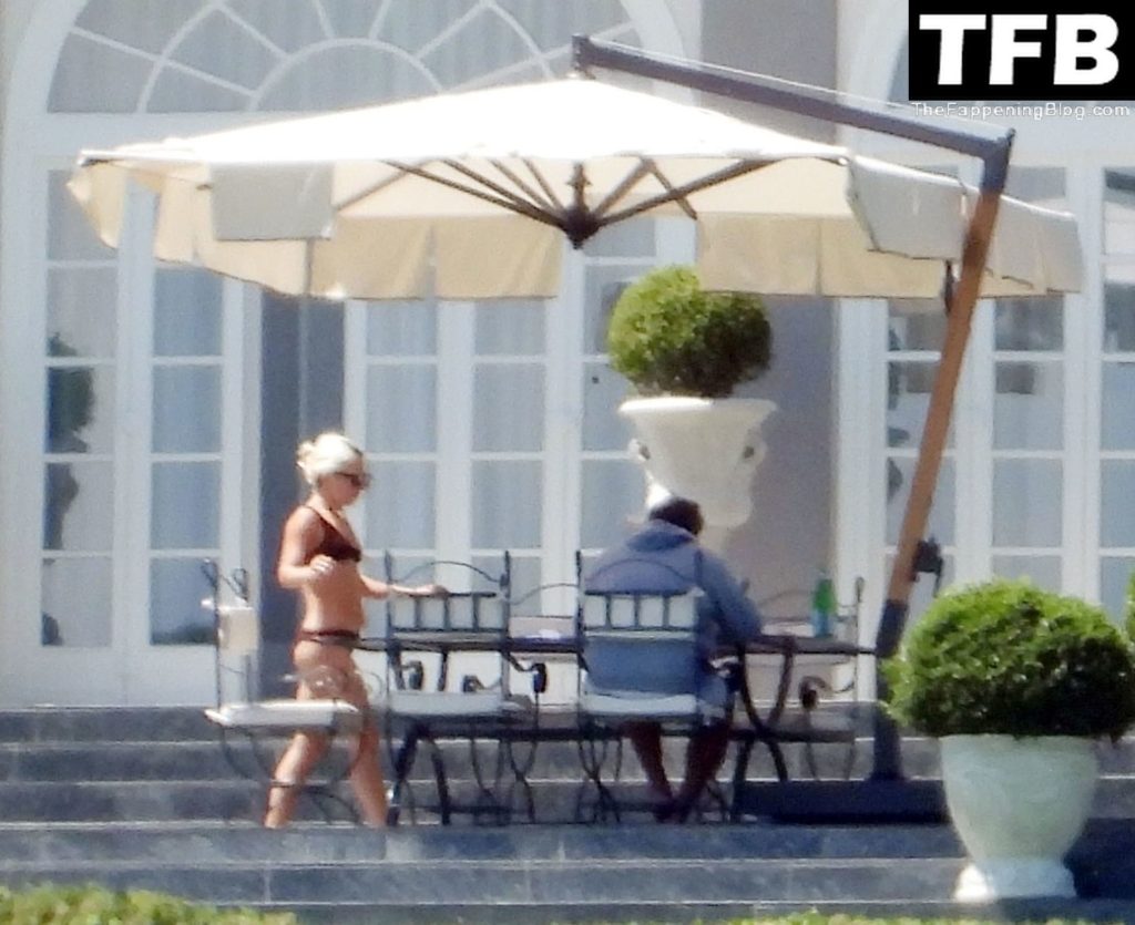 Lady Gaga Shows Off Her Bikini Body on Villa Bonomi (63 Photos)