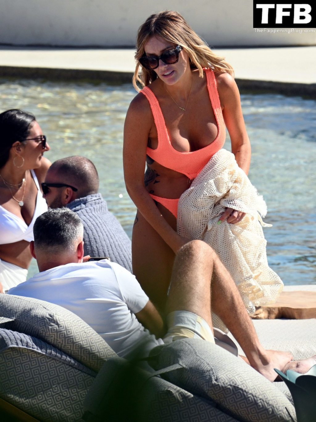 Laura Anderson &amp; Dane Bowers Spend a Day at the Pool in Mykonos (14 Photos)