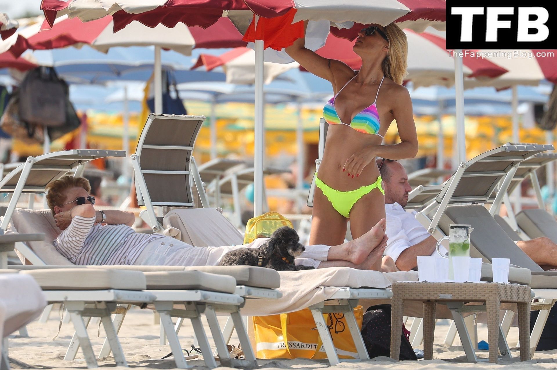 Michelle Hunziker Sexy on Beach Bikini 37