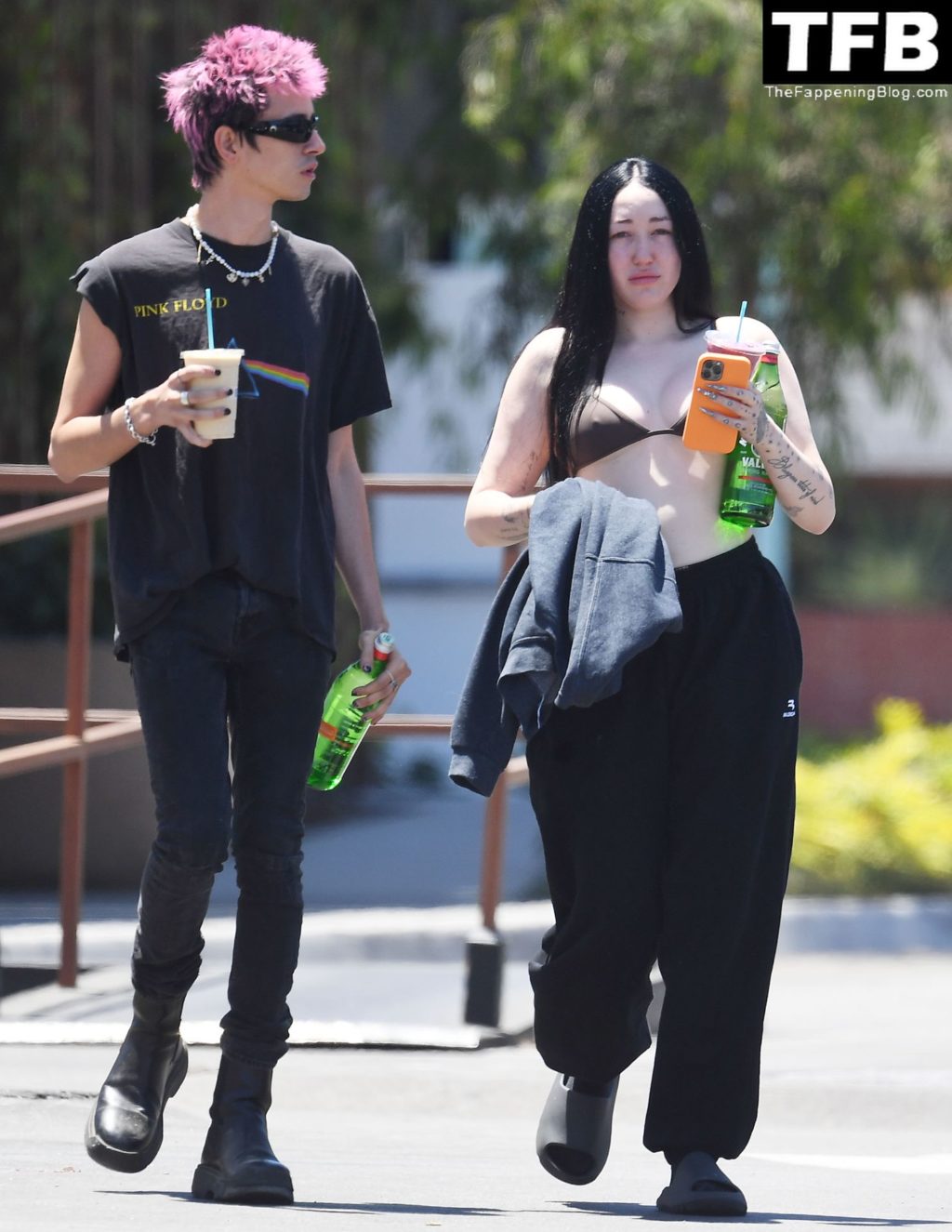 Noah Cyrus Slips Into a Bikini Top Cooling Off From the Sweltering Heat with Her Boyfriend in LA (17 Photos)