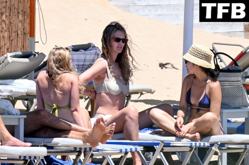 Toni Garrn Wears a Silver Bikini with Husband Alex Pettyfer at the Beach in Greece (19 Photos)