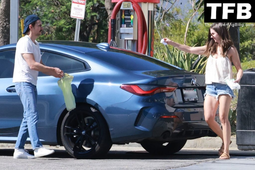 Alison Brie &amp; Dave Franco Stop by the Gas Station to Clean Up Their Ride (19 Photos)